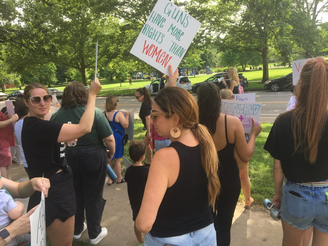 PHOTOS: Hundreds gather at South Park for reproductive rights rally ...